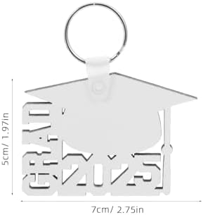 LOGOFUN 6PCS 2025 Graduation Keychains