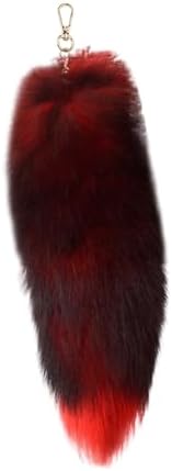 KELINFONG Fox Tail Keychain Large Fluffy