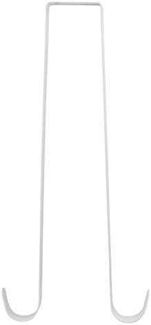 15-inch Double-Sided Wreath Hook for Christmas Durable Metal White