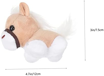 12pcs Cute Plush Animal Keychains for Decor and Gifts