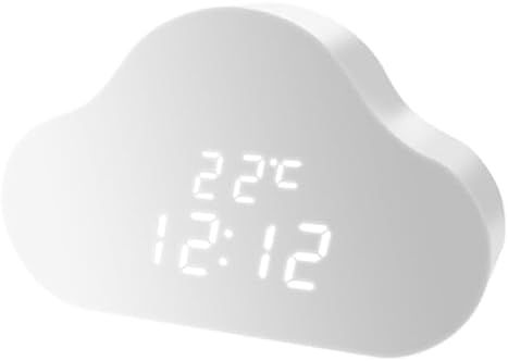 Cloud Digital Alarm Clock with Shake-to-Snooze Function