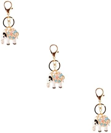 Sparkling Elephant Keychain for Car Keys