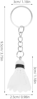 LOGOFUN 24PCS Mini Shuttlecock Keychain Pack