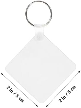 40Pcs Double Sided Sublimation Keyrings Blanks