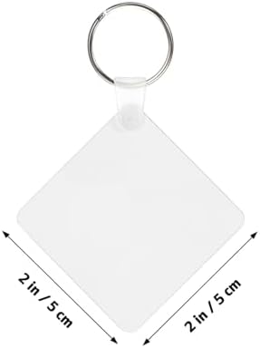 ARTIBETTER 40pcs Double-sided Keychain Blanks for Custom Keychains