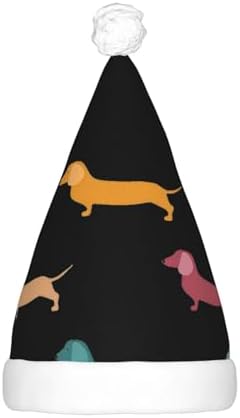 Cute Dachshound Christmas Hat with LED Lights