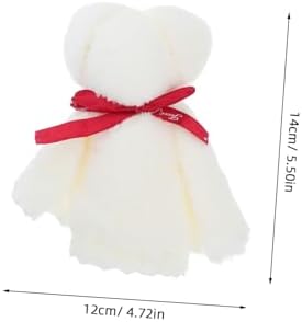 Baptism Party Favors Bear Towel Keychain Set