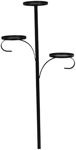 Black Candle Holder Triple Christmas Tree Topper Stand