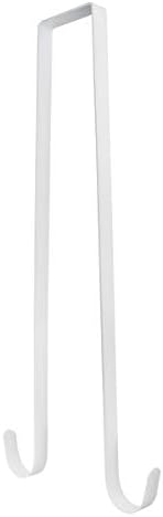 15-inch Double-Sided Wreath Hook for Christmas Durable Metal White