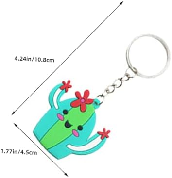 Uonlytech 10pcs Mexican Keychains Cactus Hat Guitar Maraca Party Favors
