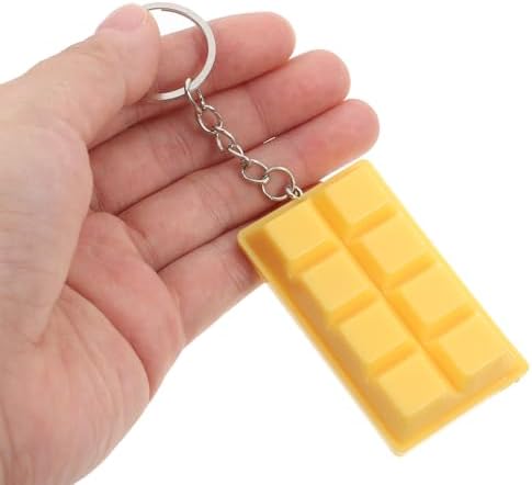 LOGOFUN 4PCS Chocolate Keychains Realistic Keyrings