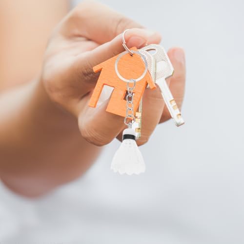 LOGOFUN 48pcs Mini Badminton Keychain Set