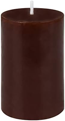 Jeco 3 Inch Brown Pillar Candle