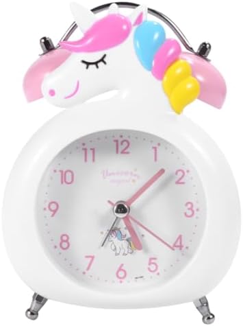 Unicorn Alarm Clock with Bell and Night Light