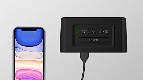NONSTOP Station E Alarm Clock with Two USB Charging Ports