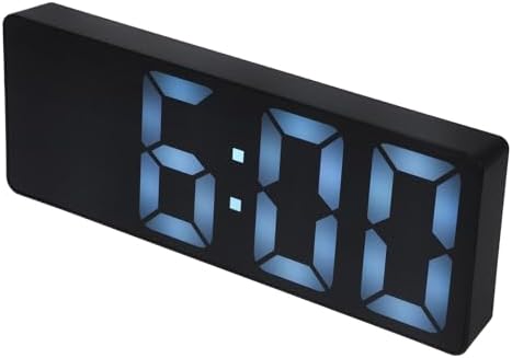 Luxshiny Digital Alarm Clock with Mirror Display
