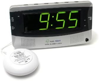Sonic Alert Dual Alarm Clock with Shaker and Large Display