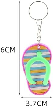 Flip Flop Keychains Summer Beach Party Favors 8pcs Set