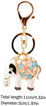 Sparkling Elephant Keychain for Car Keys