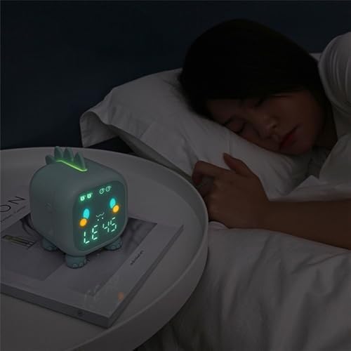 Cute Dinosaur LED Alarm Clock with Night Light