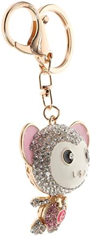 Operitacx 2pcs Monkey Keychain Metal Key Ring