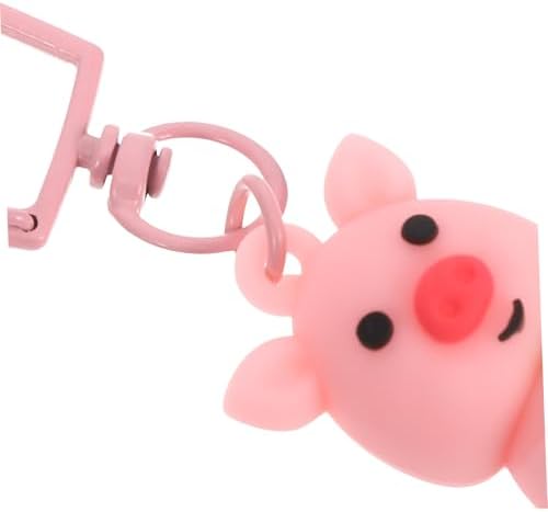 HEALLILY 20pcs Pink Pig Keychains Four Leaf Clover Pendant Party Favors
