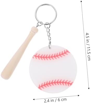 18Pcs Baseball Keychains for Boys and Sports Enthusiasts