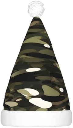 Abstract Camouflage Christmas Hat with LED Lights