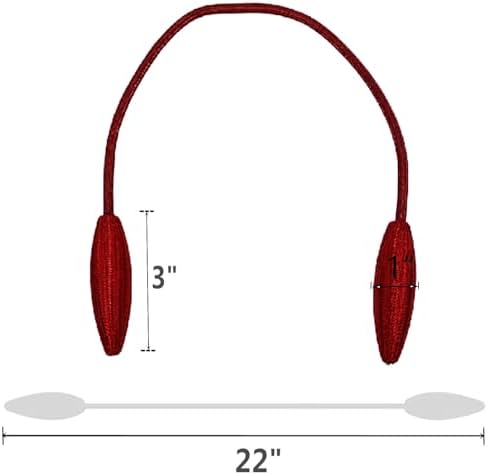 4-Pack Burgundy Curtain Holdbacks Decorative Tiebacks