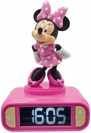 LEXiBOOK Disney Minnie Nightlight Alarm Clock