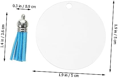1set Acrylic Keychain Blanks with Accessories for Custom Projects