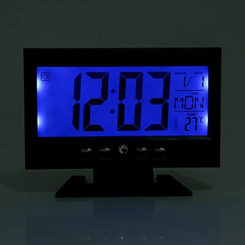 Tiiyee Electric Clock with Calendar and Temp Display