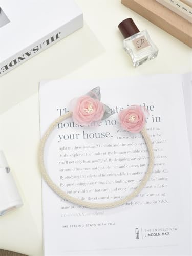 Handmade Artificial Rose Flower Curtain Holdbacks Pink