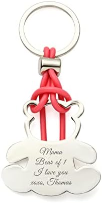 10 Pack Teddy Bear Custom Keychains Baby Shower Favors 1