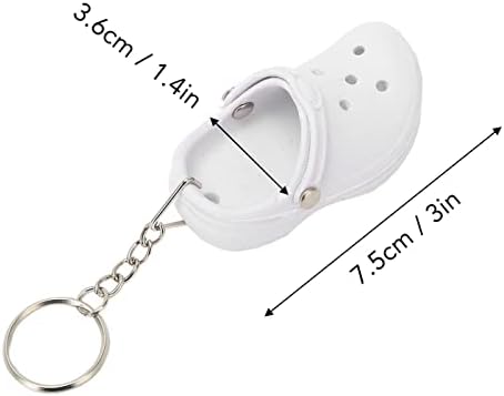 20 Pcs Mini Silicone Shoe Keychains Set
