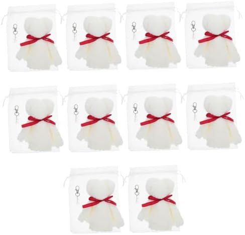 Baptism Party Favors Bear Towel Keychain Set