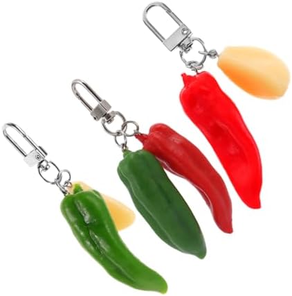 Chili Keychain Stylish Keychain for Car Keys and Bags