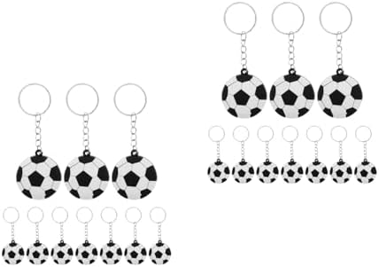 LUOZZY 60pcs Soccer Keychains for Parties and Rewards