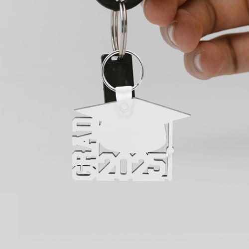 LOGOFUN 6PCS 2025 Graduation Keychains