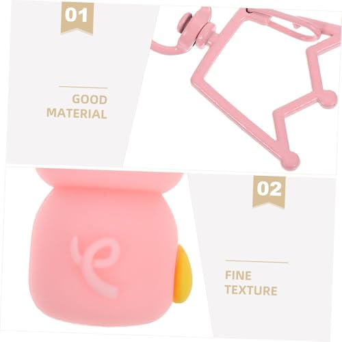 HEALLILY 20pcs Pink Pig Keychains Four Leaf Clover Pendant Party Favors