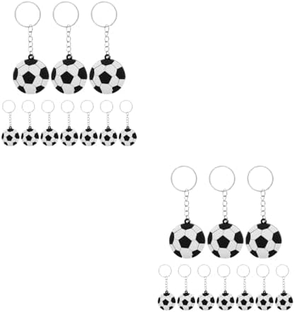 LUOZZY 60pcs Soccer Keychains for Parties and Rewards