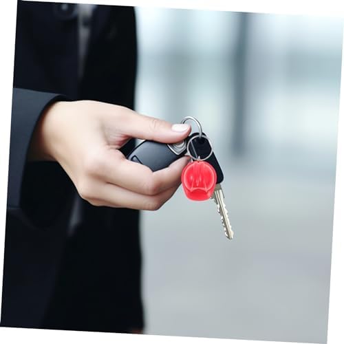 4Pcs Helmet Shaped Keychain Cute Metal Decor Accessories