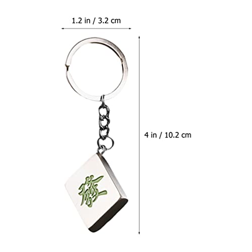 6pcs Mahjong Keychain Set for Couples and Feng Shui Lovers
