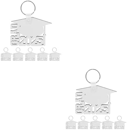 LOGOFUN 12PCS Graduation Keychains 2025 Customizable