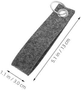 100Pcs Durable Felt Keychain Blanks for DIY Projects