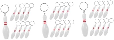 Jojofuny 27pcs Bowling Keychains Stylish Car Key Holder