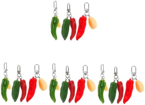 GALPADA Chili Keychain for Car Keys and Bag Hanging