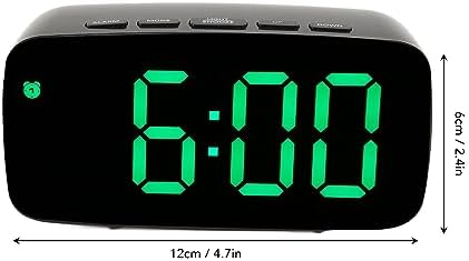 Pssopp LED Alarm Clock with Mirror and Voice Activation