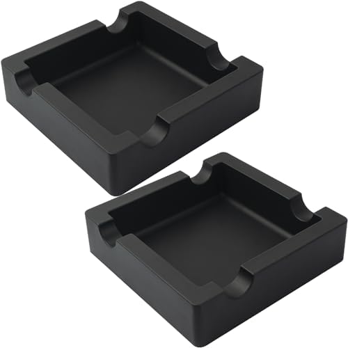 Unbreakable Silicone Cigar Ashtrays 2 Pack