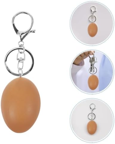 LOGOFUN 4 Pcs Easter Egg Keychain with Clip